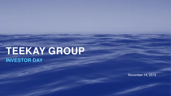 teekay group