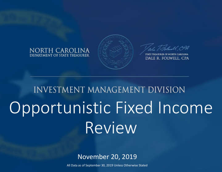 opportunistic fixed income review
