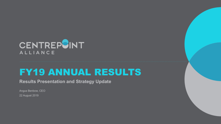 fy19 annual results