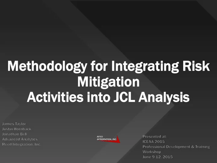metho methodology dology for in r integrating grating ri