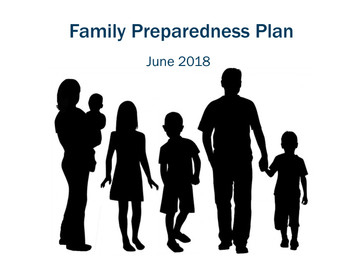 family preparedness plan