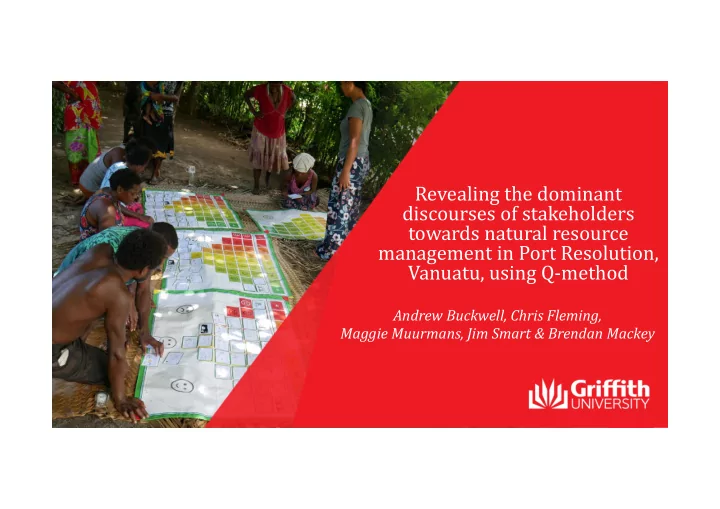 revealing the dominant discourses of stakeholders towards