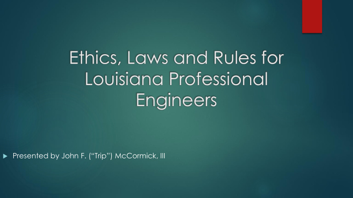 ethics laws and rules for