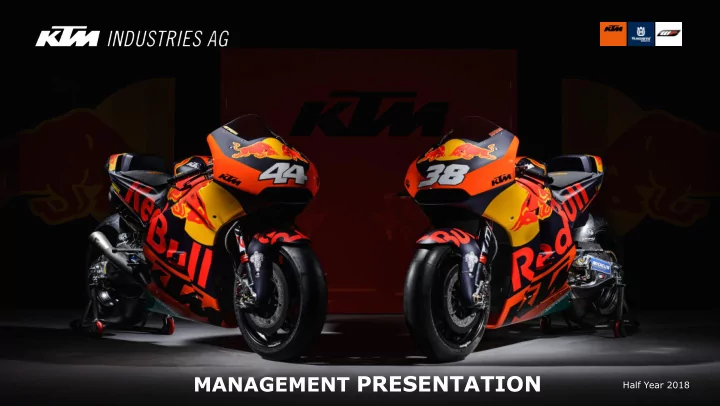 management presentation