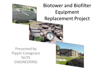 Equipment  Replacement Project  Presented by  Pippin Cavagnaro  NUTE  ENGINEERING  Look Back: Mt