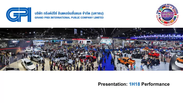 presentation 1h18 performance contents
