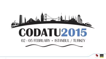 1  CODATU 2015 on social networks   2 H ASHTAGS #CODATU_XVI, # CODATU 2015   3 L ANGUAGES