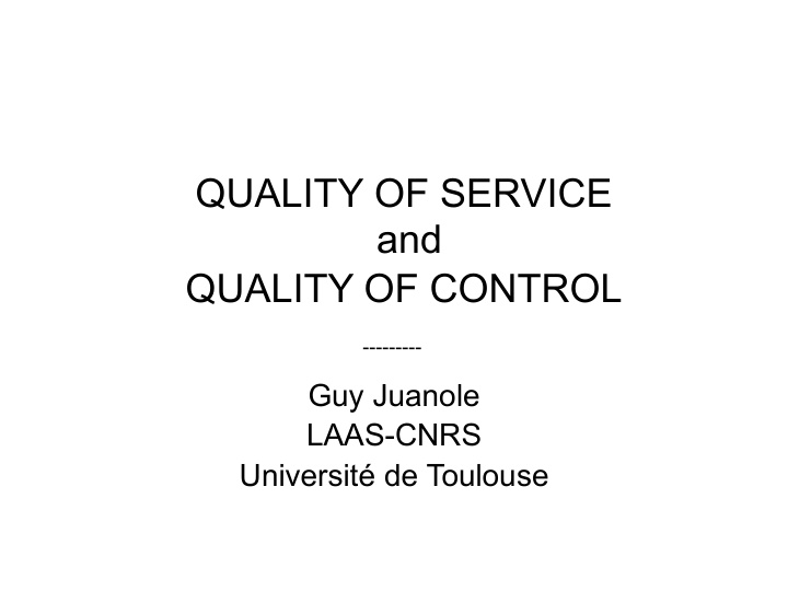 quality of control