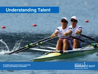 Understanding Talent  Our aim We believe talent is poorly understood and the perception of talent