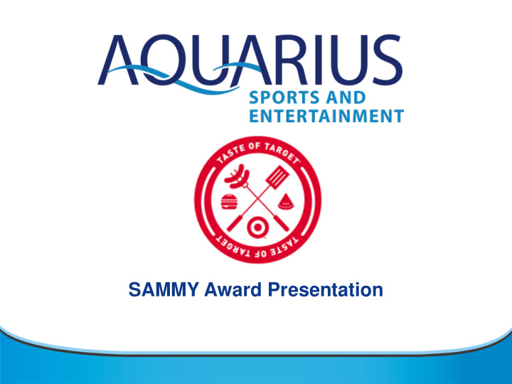 sammy award presentation objectives assignment develop a