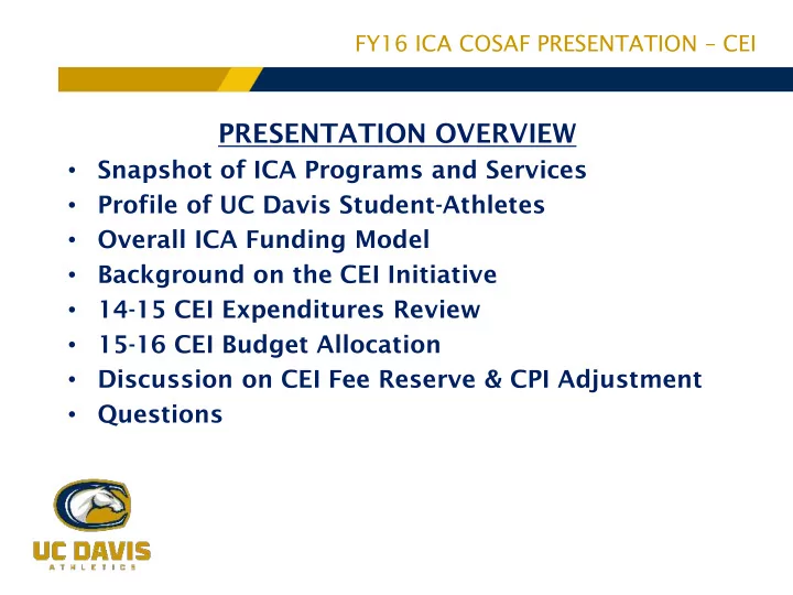 presentation overview