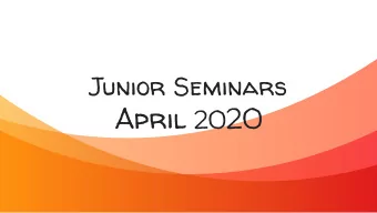 April 20 20  VAHS Counseling Team  JUNIORS:  We know you might be wondering about  planning for the