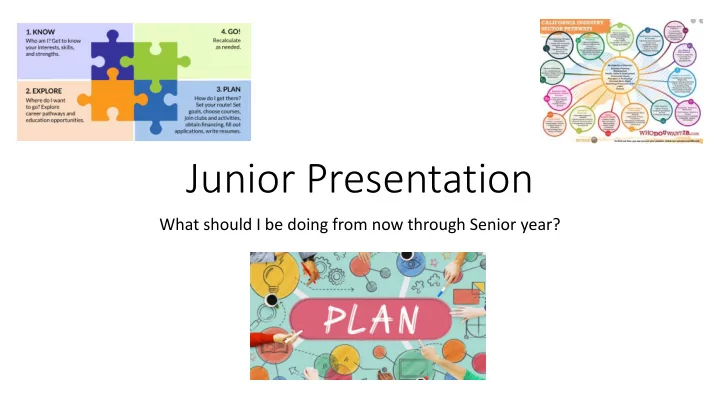junior presentation