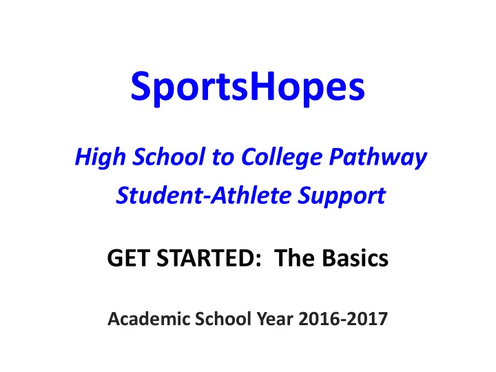 sportshopes