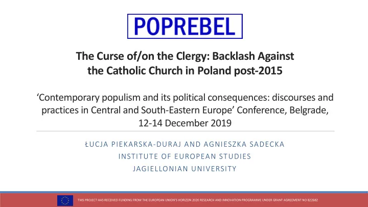 the curse of on the clergy backlash against the catholic