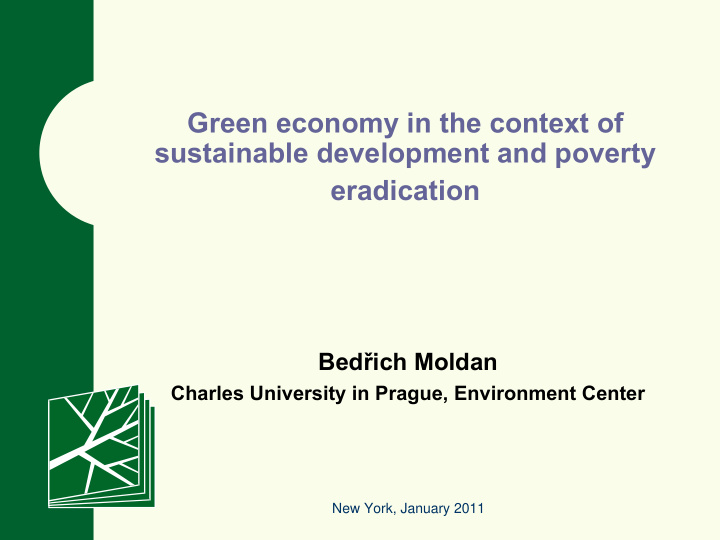 green economy in the context of sustainable development