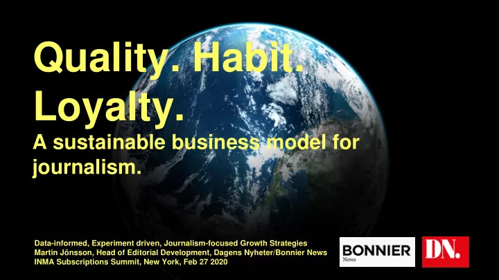 quality habit loyalty