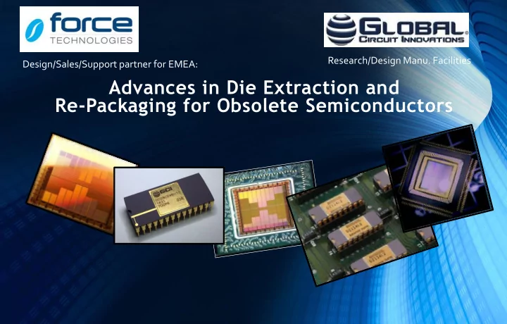 advances in die extraction and