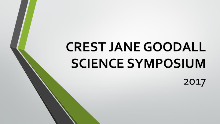 crest jane goodall science symposium
