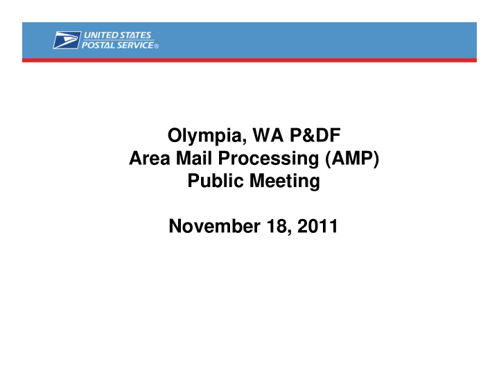 olympia wa p df area mail processing amp public meeting
