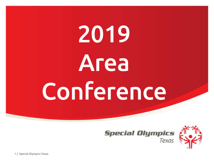 2019 area conference