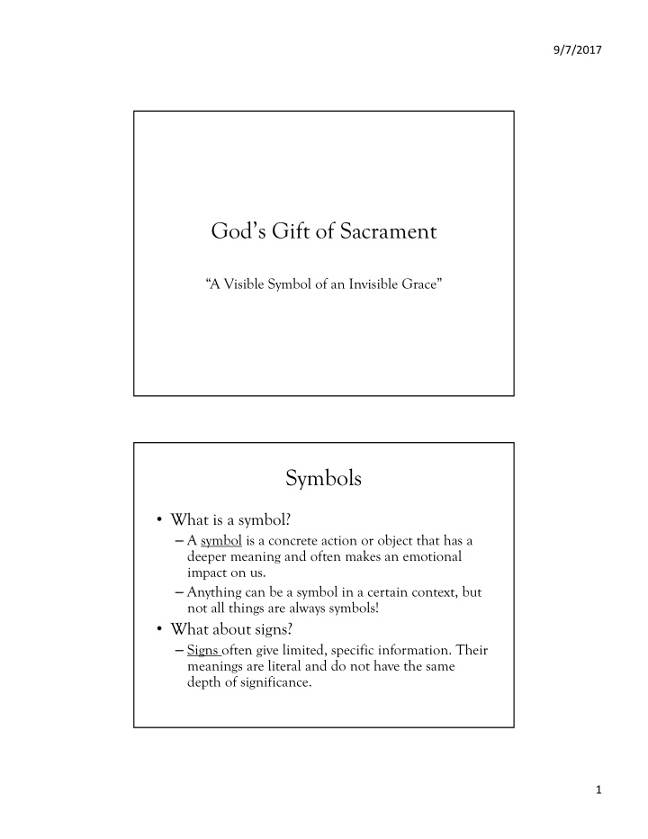 god s gift of sacrament
