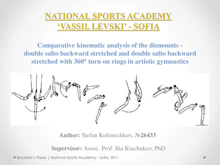 stretched with 360 turn on rings in artistic gymnastics