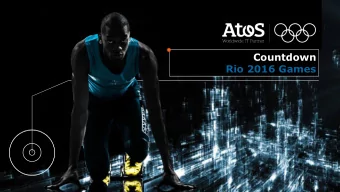 Countdown  Rio 2016 Games Agenda  Atos in Rio  Technology Update  Welcome  Atos Brazil  Atos &amp;