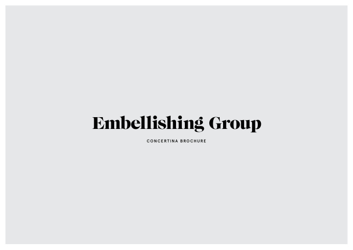 embellishing group