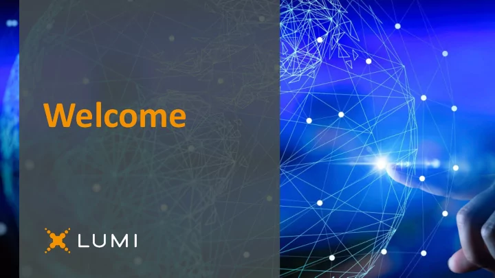 welcome agenda