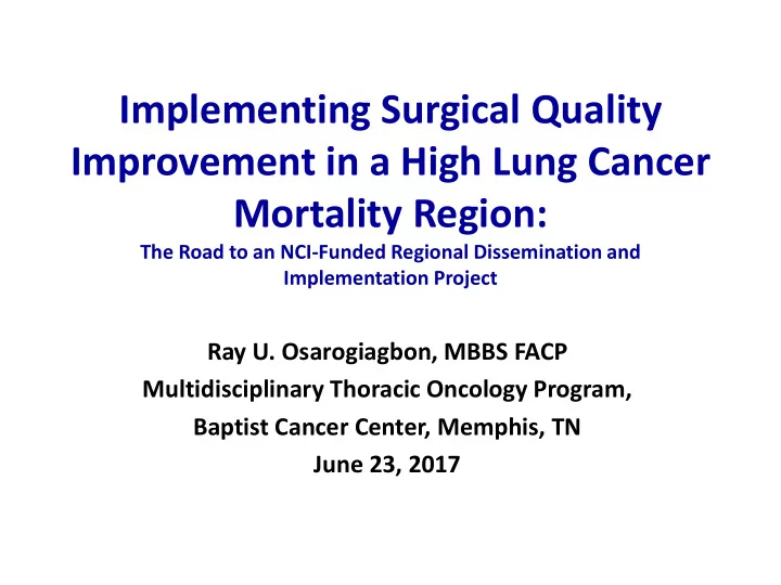 improvement in a high lung cancer