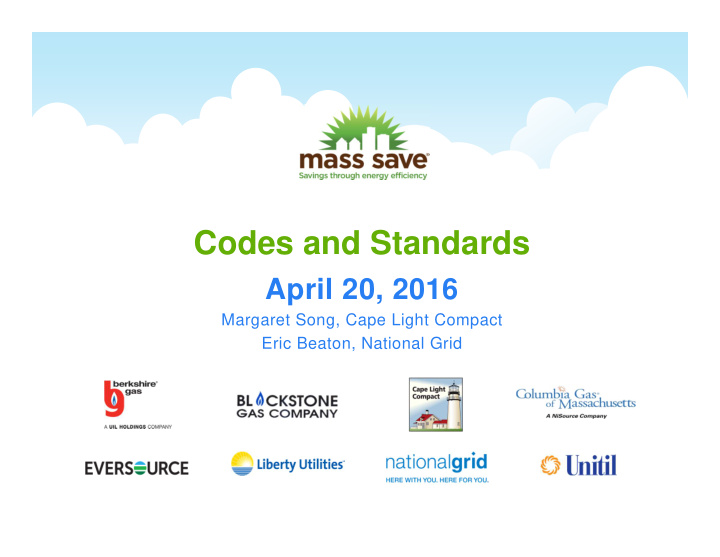 codes and standards