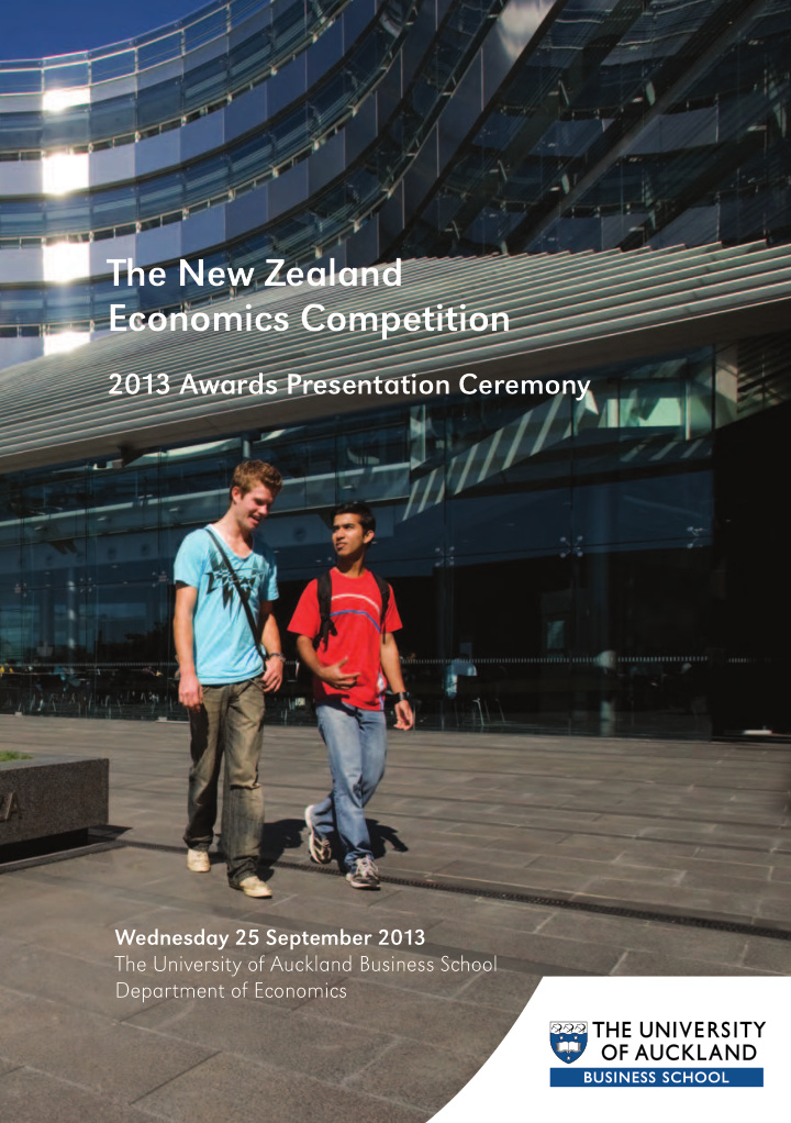 the new zealand economics competition