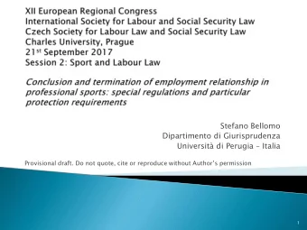 Universit di Perugia  Italia  Provisional draft. Do not quote, cite or reproduce without