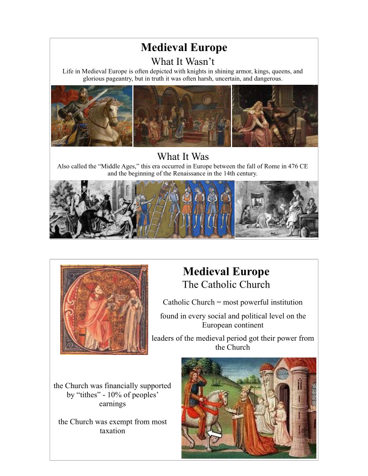 medieval europe