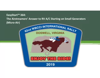 EasyStart 364:  The Airstreamers Answer to RV A/C Starting on Small Generators  (Micro-Air)