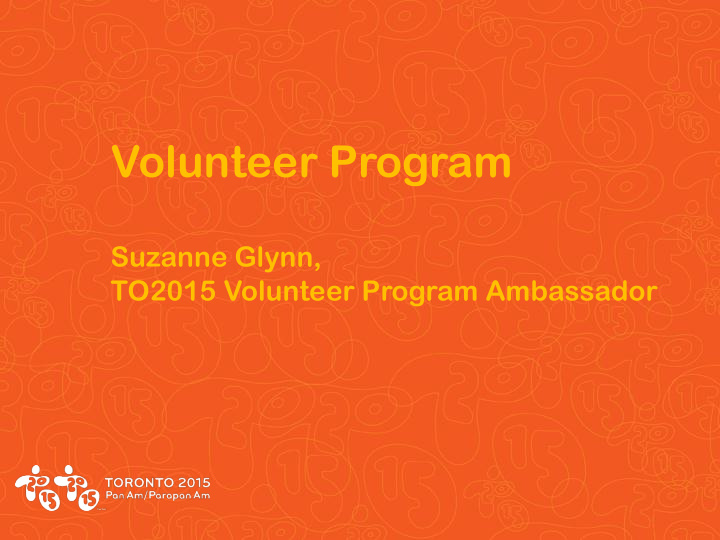 volunteer program
