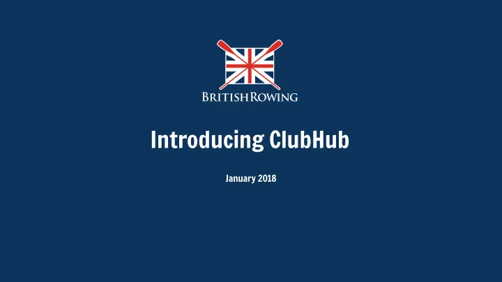 introducing clubhub