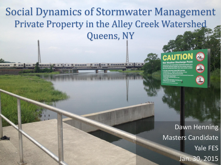social dynamics of stormwater management