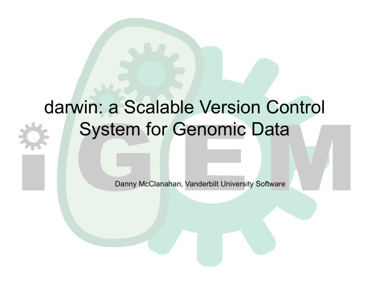 darwin a scalable version control