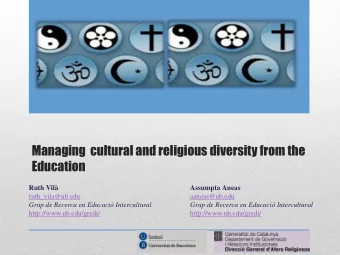 Education  Ruth Vil  Assumpta Aneas  ruth_vila@ub.edu  aaneas@ub.edu  Grup de Recerca en