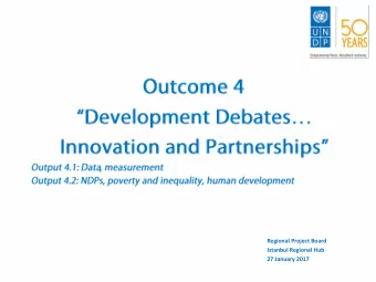 Regional Project Board  Istanbul Regional Hub  27 January 2017