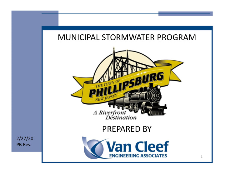 municipal stormwater program prepared by