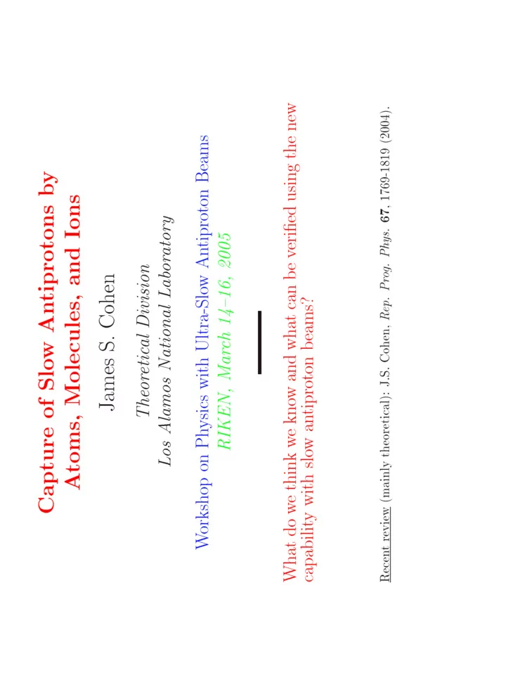 text title slide adiabatic contours x h adiabation ion