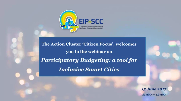 participatory budgeting a tool for