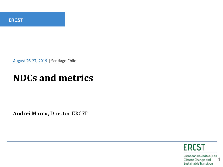 ndcs and metrics