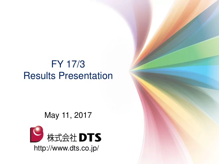 fy 17 3 results presentation