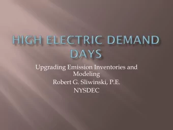 Robert G. Sliwinski, P.E.  NYSDEC  OTC High Electric Demand Day (HEDD)  Initiative  Update on