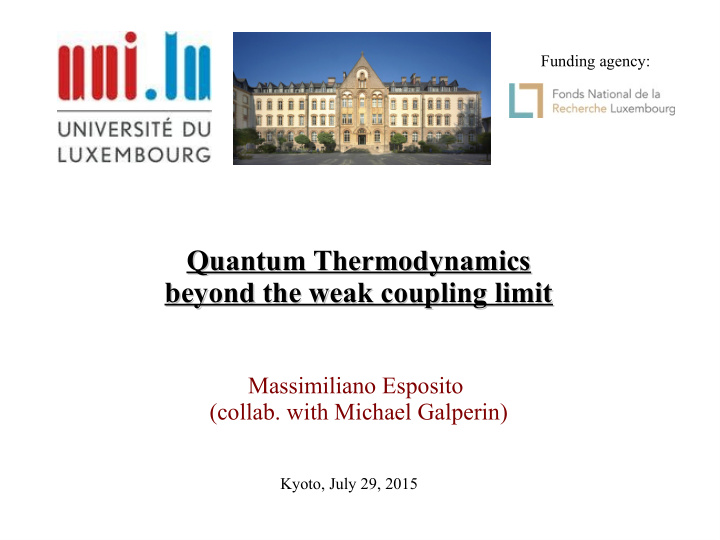 quantum thermodynamics quantum thermodynamics beyond the