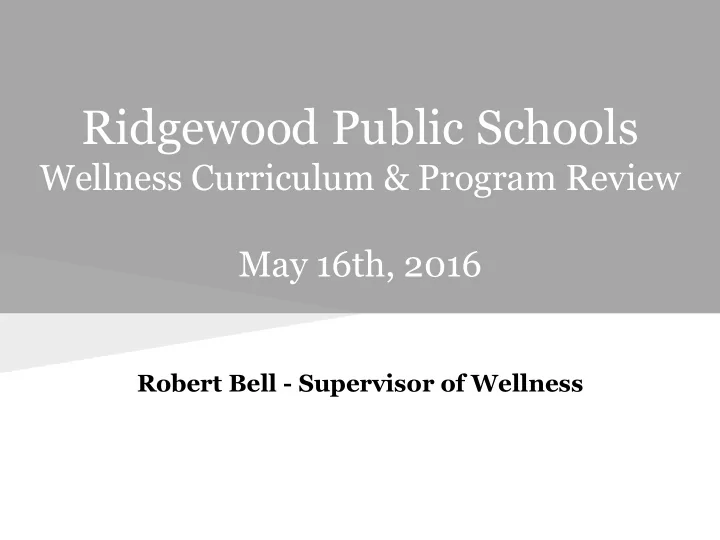 ridgewood public schools